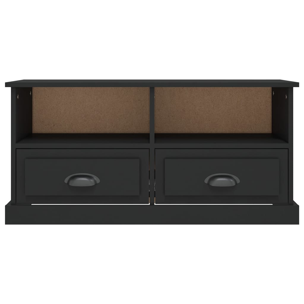 TV ormarić crni 93 x 35,5 x 45 cm od konstruiranog drva