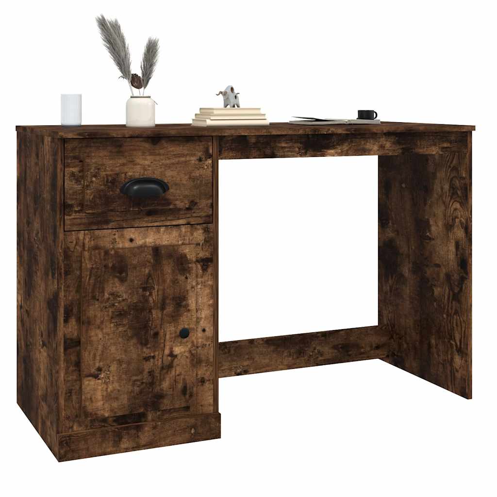Radni stol s ladicom boja hrasta 115x50x75 cm konstruirano drvo