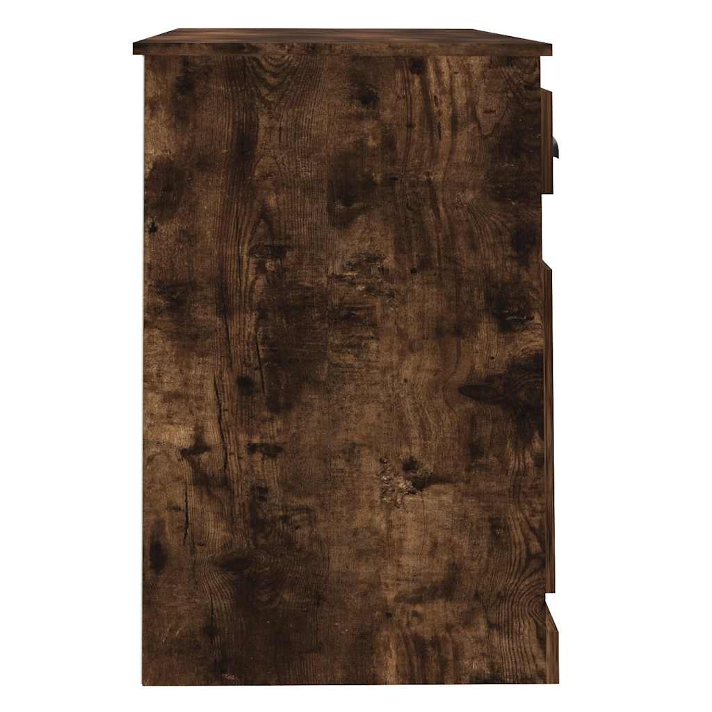 Radni stol s ladicom boja hrasta 115x50x75 cm konstruirano drvo