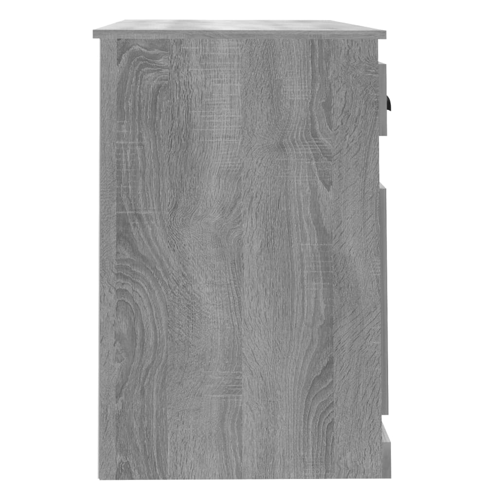Radni stol s ladicom siva boja hrasta 115 x 50 x 75 cm drveni
