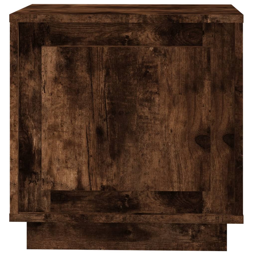 Noćni ormarići 2 kom boja dimljenog hrasta 44x35x45 cm drveni