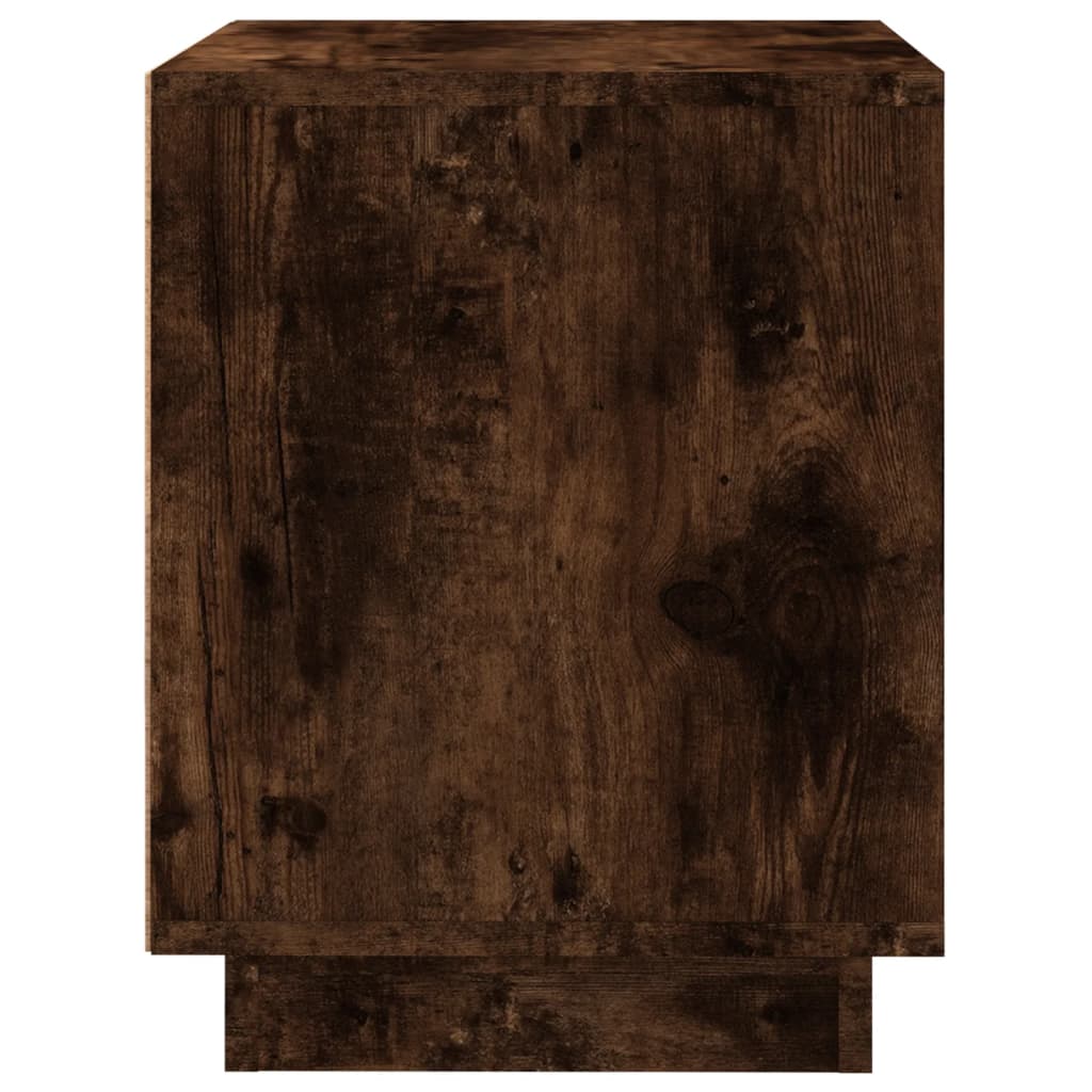 Noćni ormarići 2 kom boja dimljenog hrasta 44x35x45 cm drveni