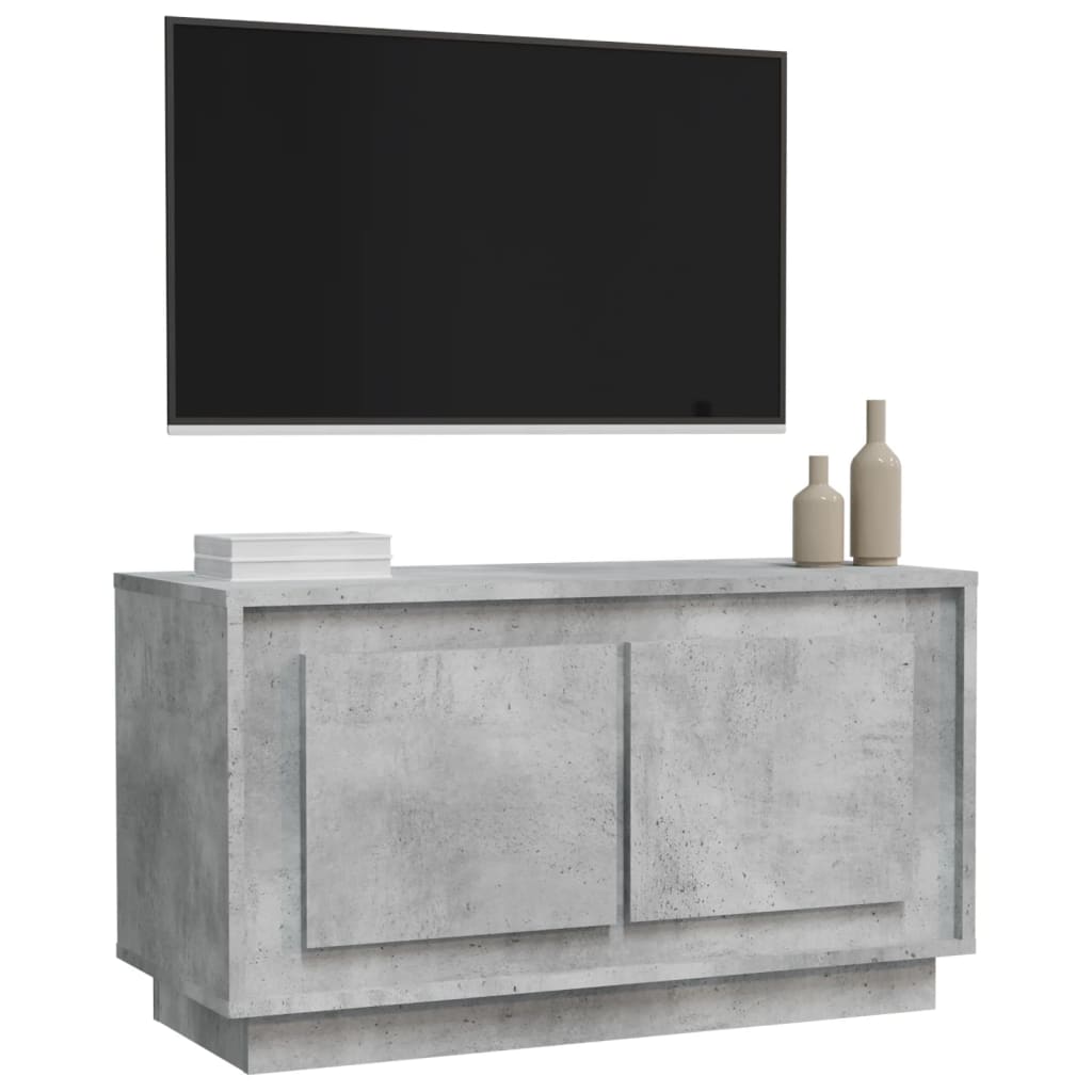TV ormarić siva boja betona 80x35x45 cm od konstruiranog drva