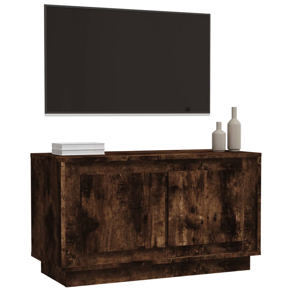 TV ormarić boja dimljenog hrasta 80x35x45 cm konstruirano drvo