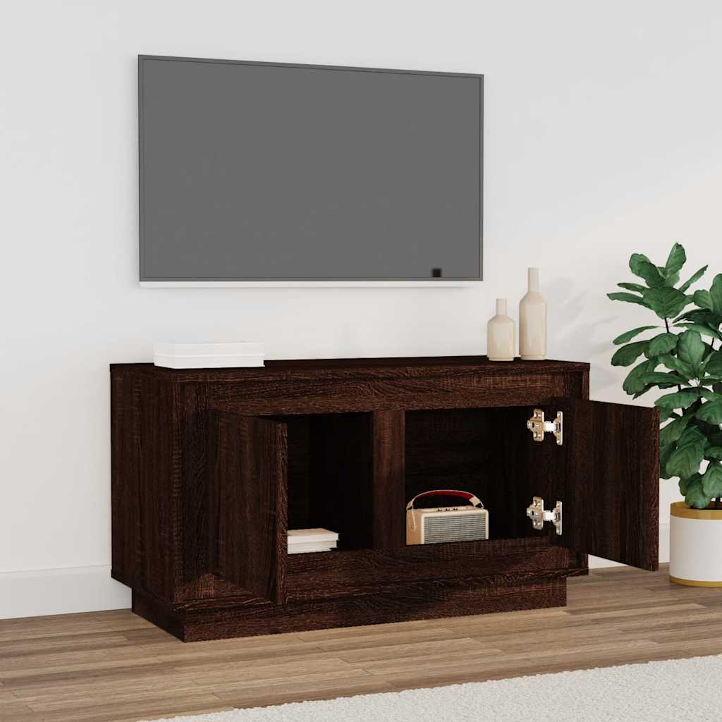 TV ormarić smeđa boja hrasta 80x35x45 cm konstruirano drvo