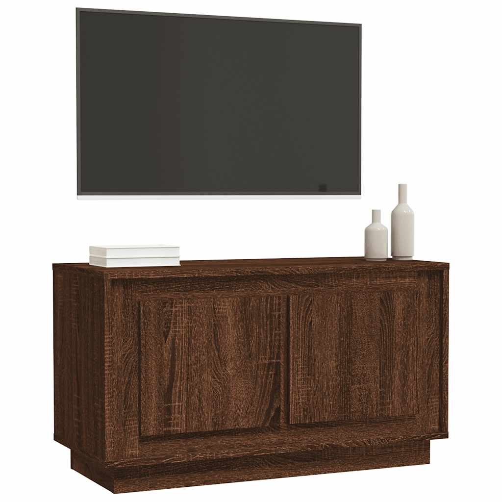 TV ormarić smeđa boja hrasta 80x35x45 cm konstruirano drvo