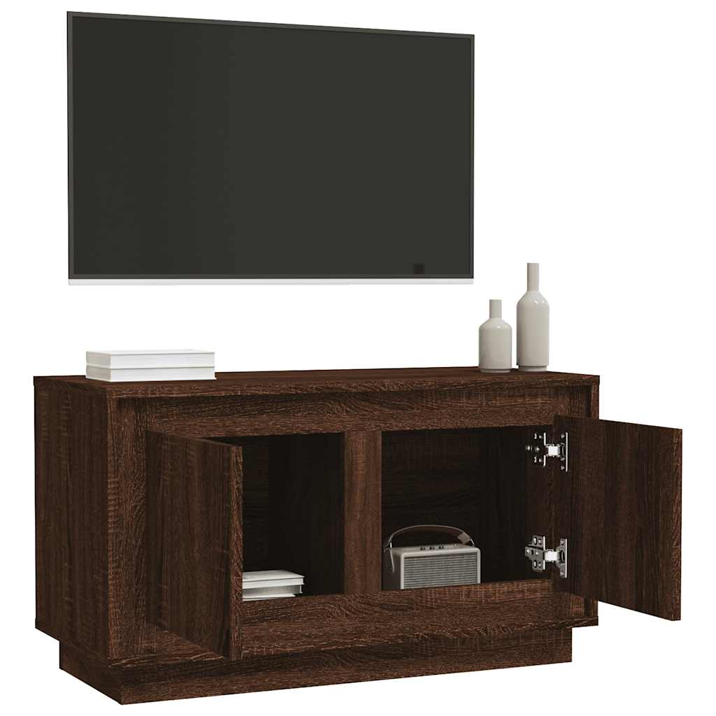 TV ormarić smeđa boja hrasta 80x35x45 cm konstruirano drvo