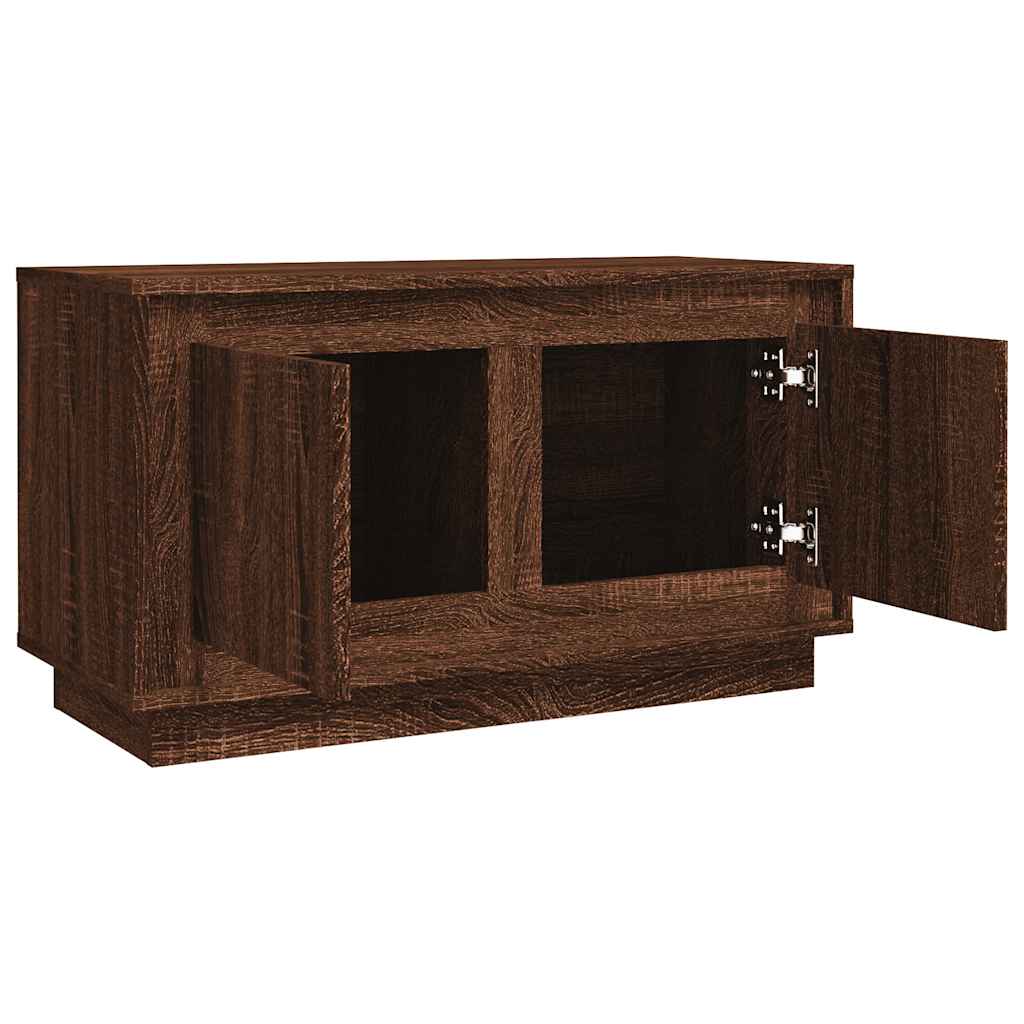 TV ormarić smeđa boja hrasta 80x35x45 cm konstruirano drvo