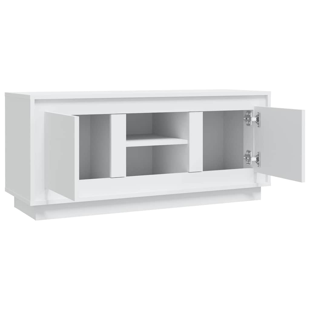 TV ormarić bijeli 102 x 35 x 45 cm od konstruiranog drva