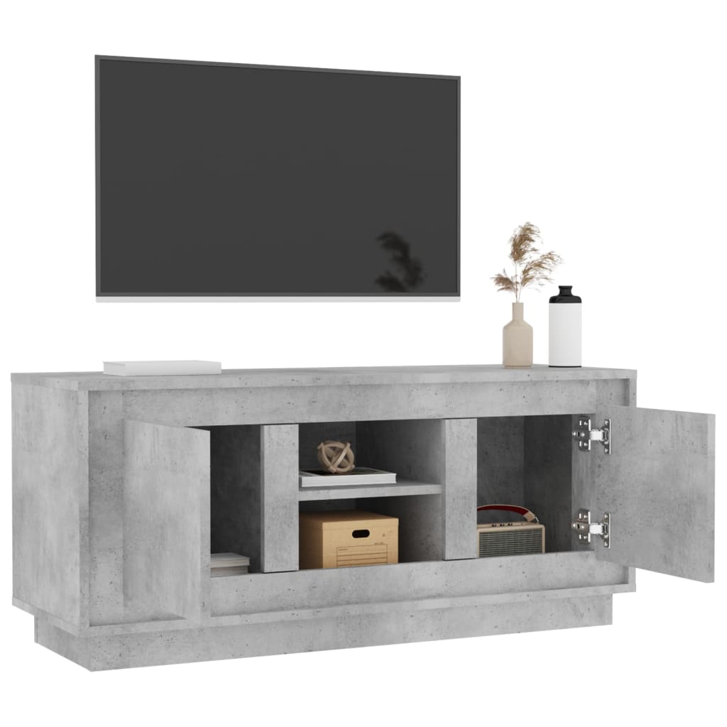 TV ormarić boja betona 102x35x45 cm od konstruiranog drva