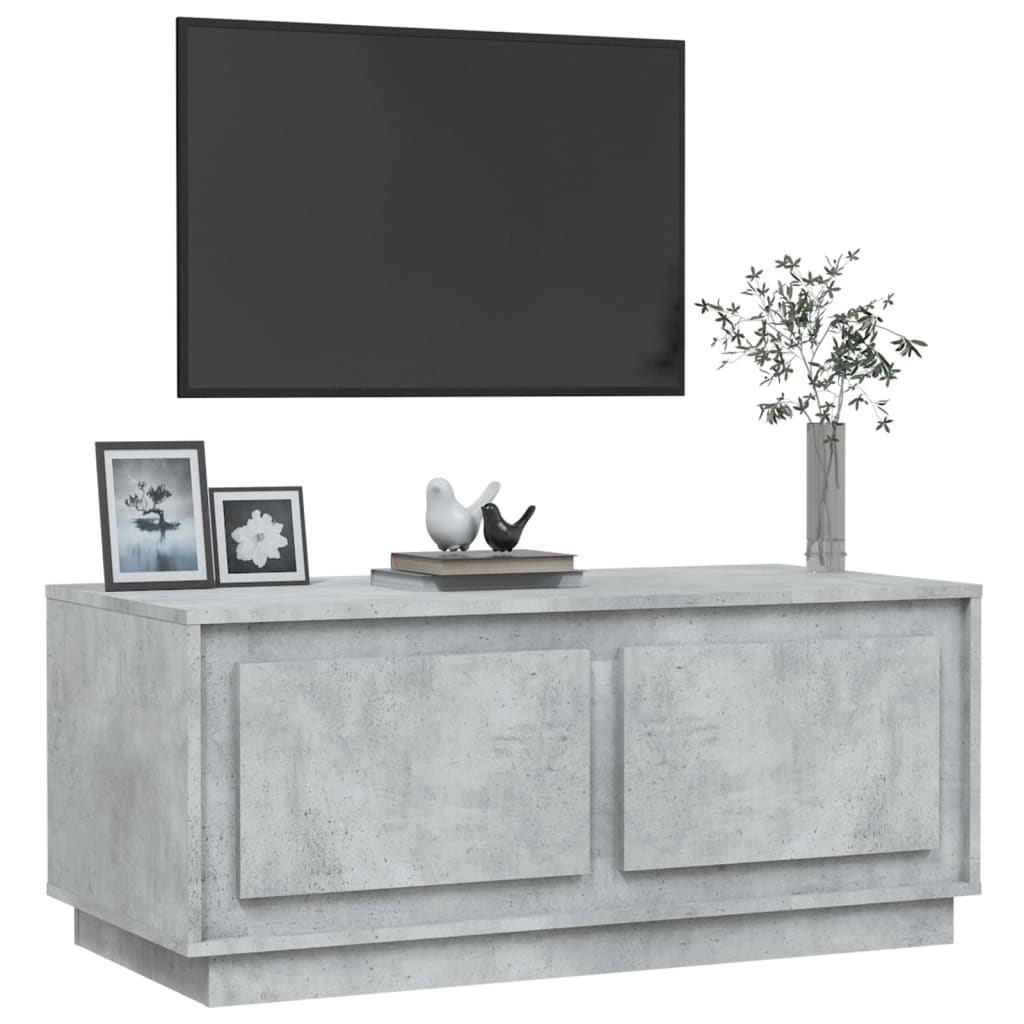 Stolić za kavu boja betona 102x50x44 cm konstruirano drvo