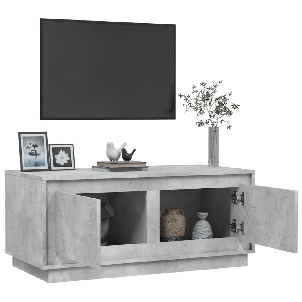 Stolić za kavu boja betona 102x50x44 cm konstruirano drvo
