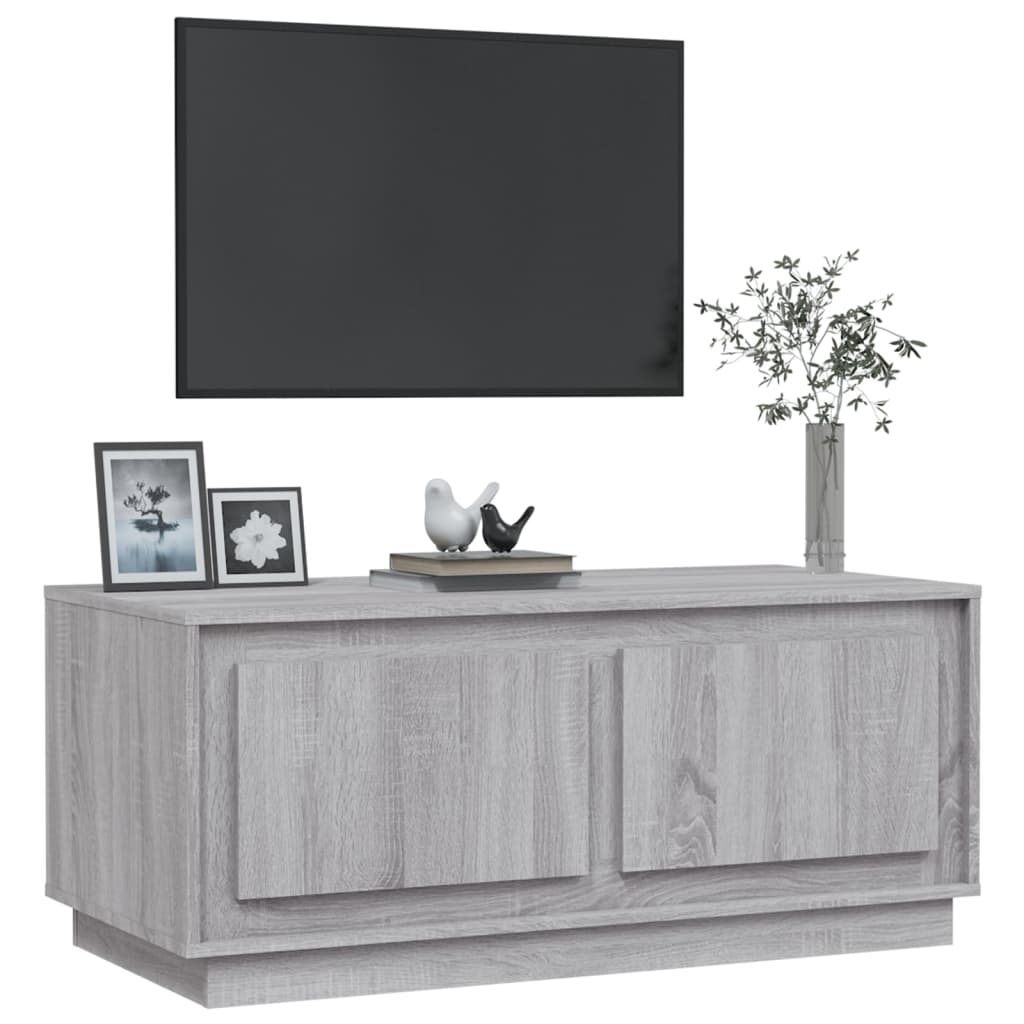 Stolić za kavu siva boja hrasta 102x50x44 cm konstruirano drvo