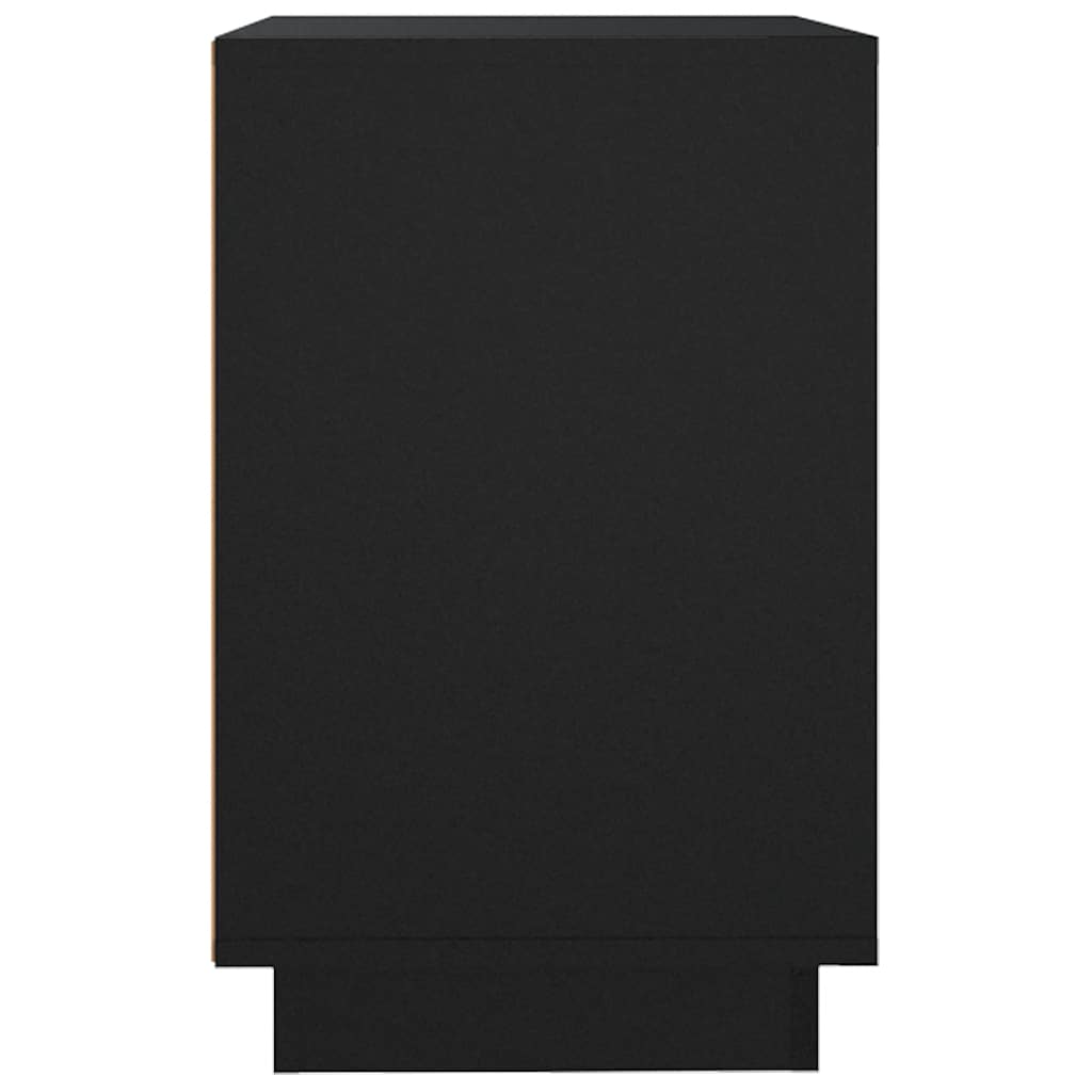 Komoda crna 102 x 35 x 60 cm od konstruiranog drva