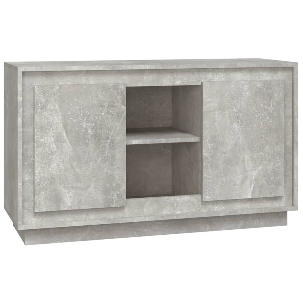 Komoda siva boja betona 102x35x60 cm od konstruiranog drva
