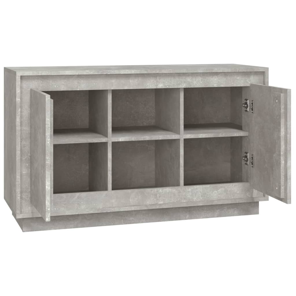 Komoda siva boja betona 102x35x60 cm od konstruiranog drva
