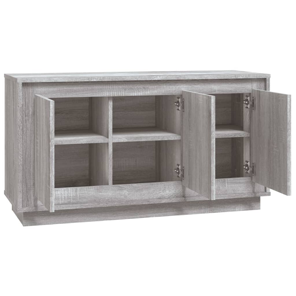 Komoda sivog hrasta sonome 102x35x55 cm od konstruiranog drva