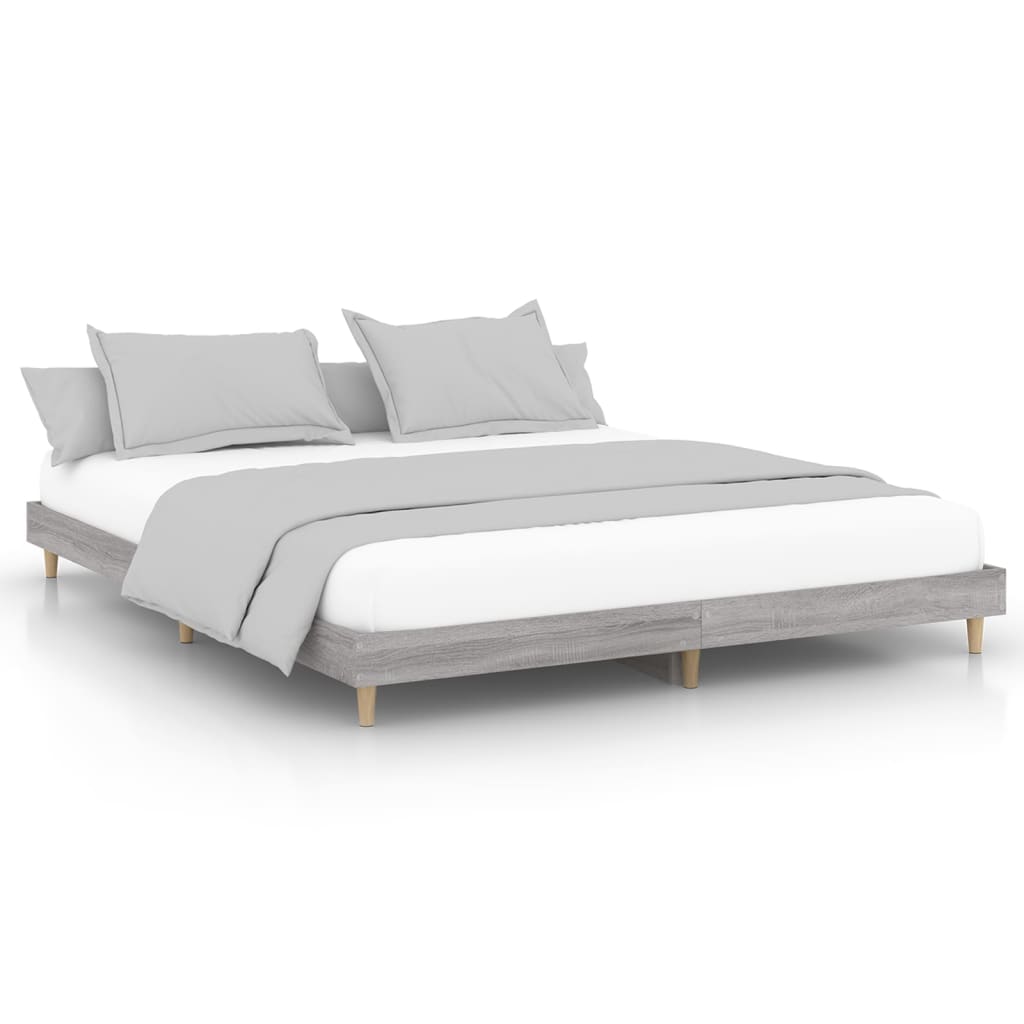 Okvir za krevet boja hrasta 200x200 cm od konstruiranog drva
