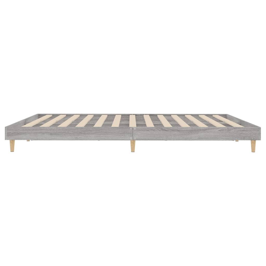Okvir za krevet boja hrasta 200x200 cm od konstruiranog drva