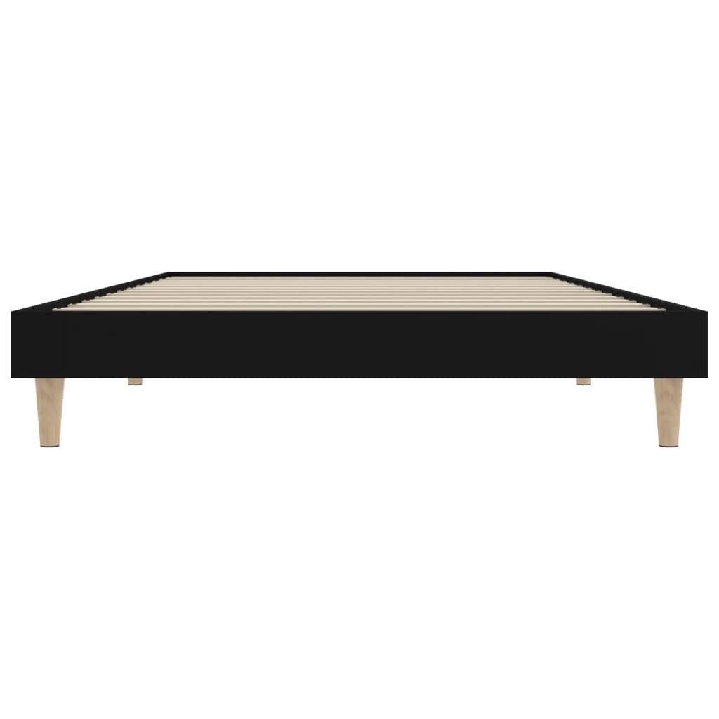 Okvir za krevet crni 100x200 cm konstruirano drvo