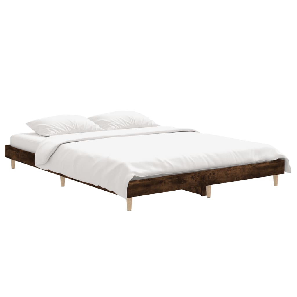 Okvir za krevet boja hrasta 135x190 cm konstruirano drvo