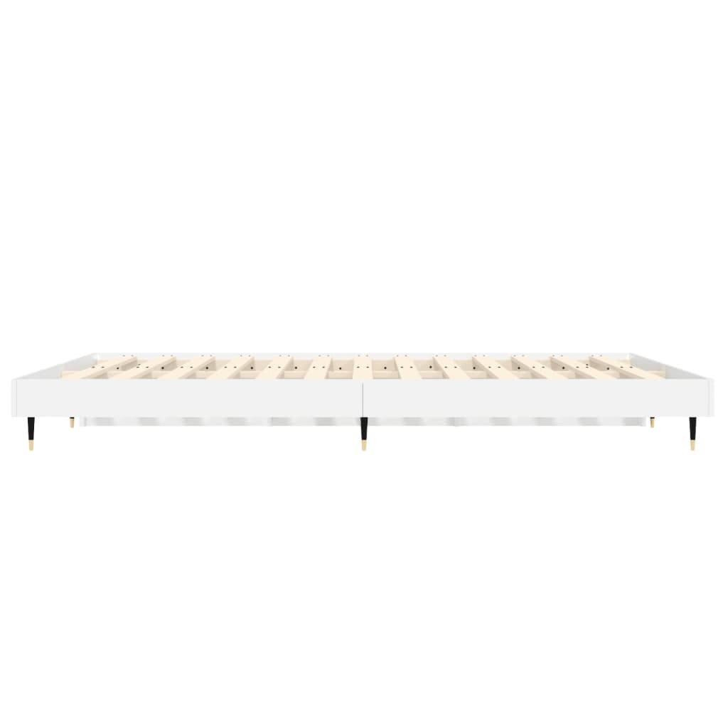 Okvir za krevet bijela 140x190 cm konstruirano drvo