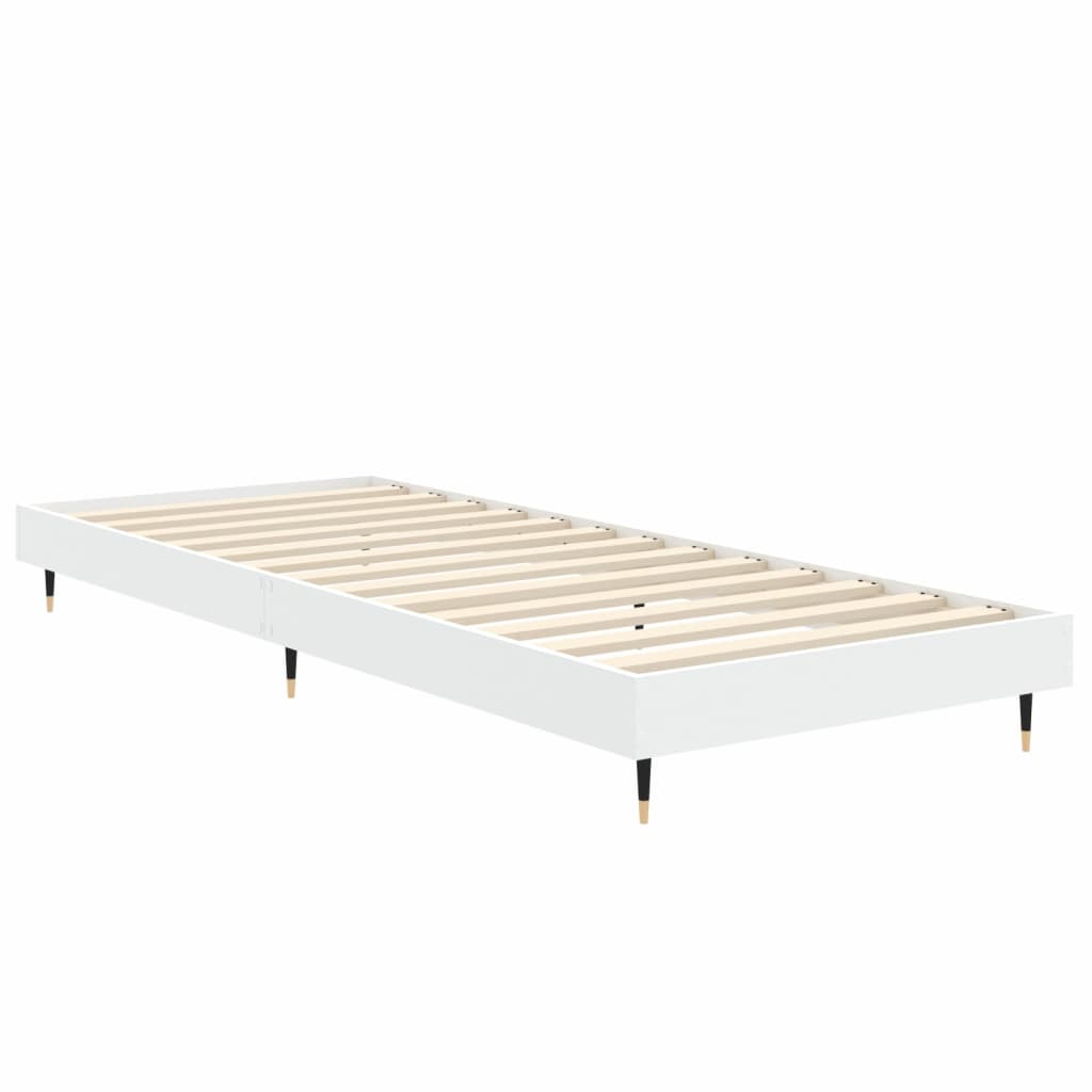 Okvir za krevet bijeli 90x190 cm konstruirano drvo