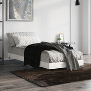Okvir za krevet visoki sjaj bijeli 75x190 cm konstruirano drvo