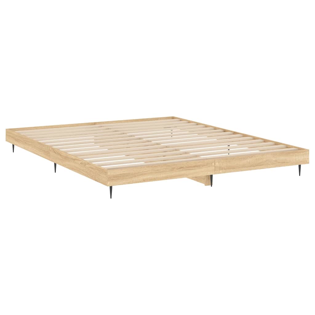 Okvir kreveta bez madraca 200x200 cm od konstruiranog drva