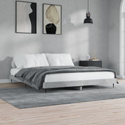 Okvir kreveta siva boja betona 160x200 cm od konstruiranog drva