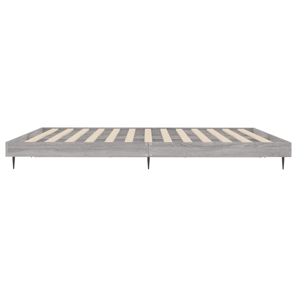 Okvir za krevet boja hrasta 120 x 200 cm od konstruiranog drva