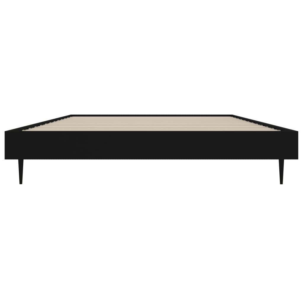 Okvir za krevet crni 90x200 cm konstruirano drvo