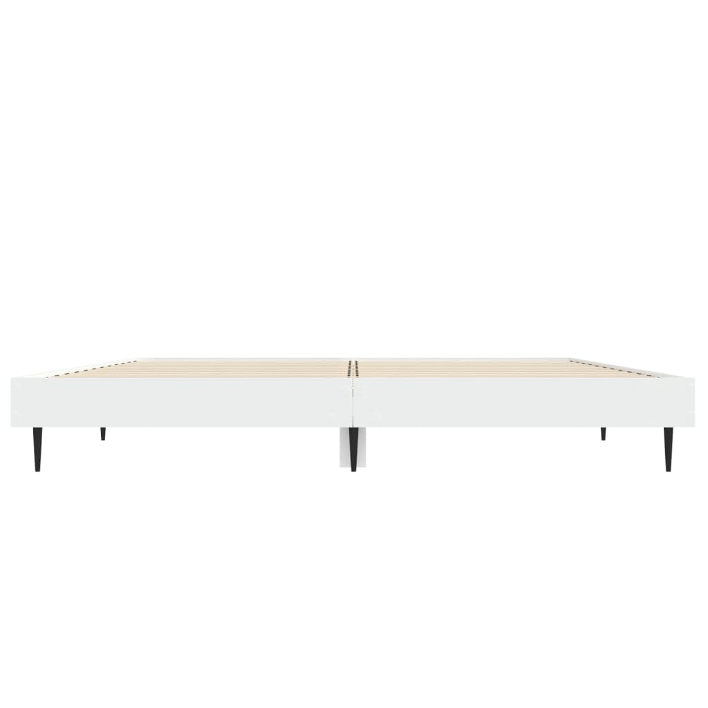 Okvir za krevet bijeli 135x190 cm konstruirano drvo