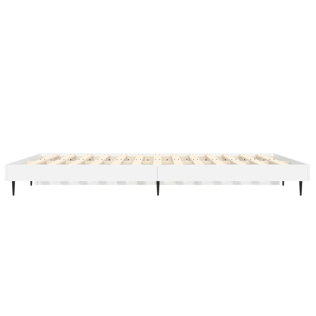 Okvir za krevet bijeli 135x190 cm konstruirano drvo