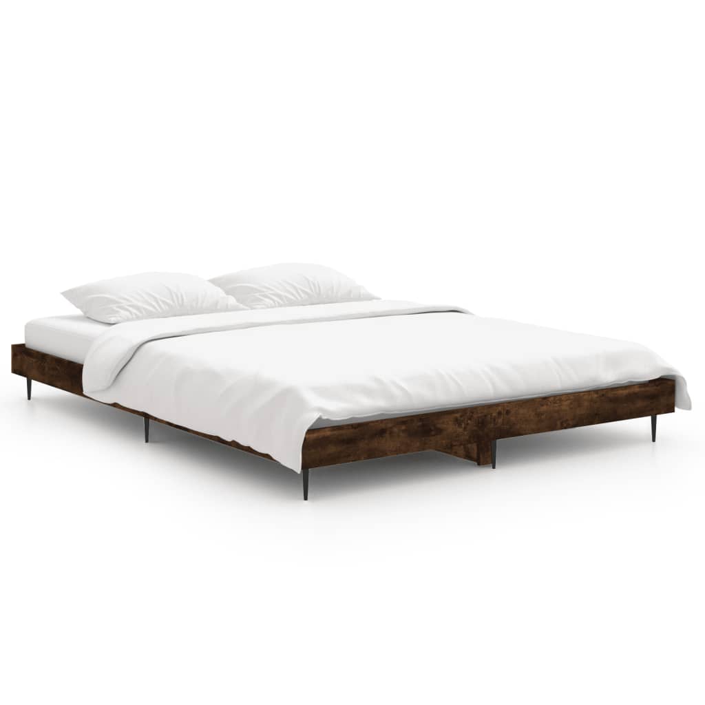 Okvir za krevet boja hrasta 135x190 cm konstruirano drvo