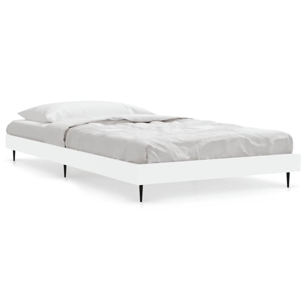 Okvir za krevet bijeli 90x190 cm konstruirano drvo