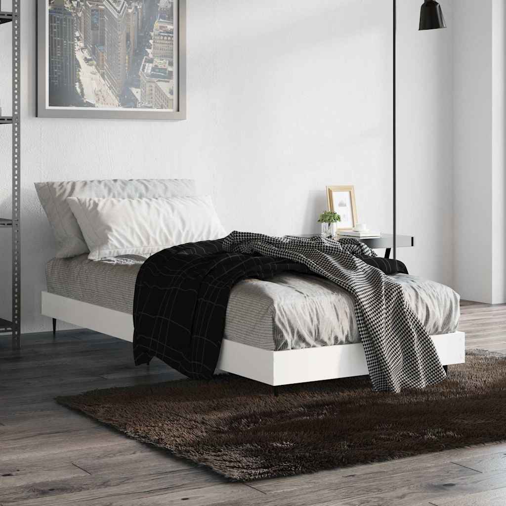 Okvir za krevet bijeli 90x190 cm konstruirano drvo