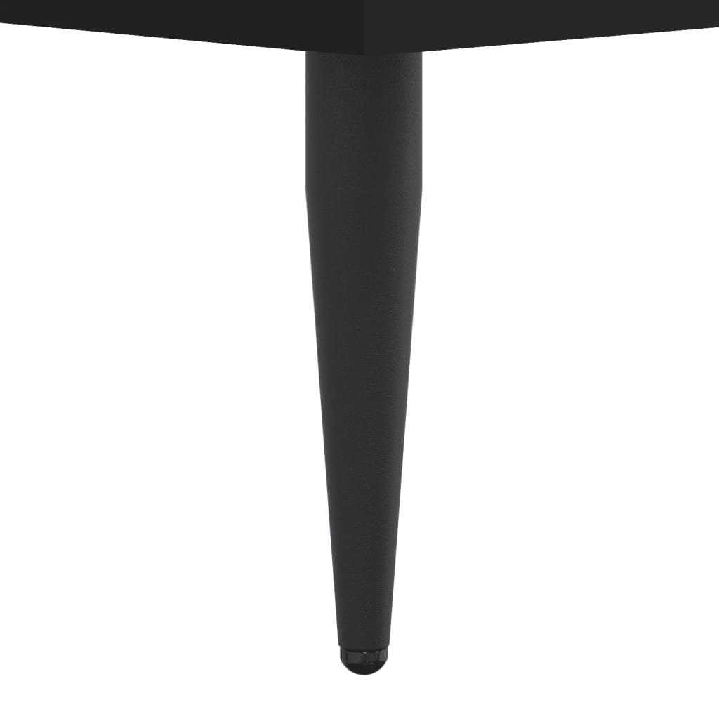Okvir za krevet crni 75 x 190 cm od konstruiranog drva