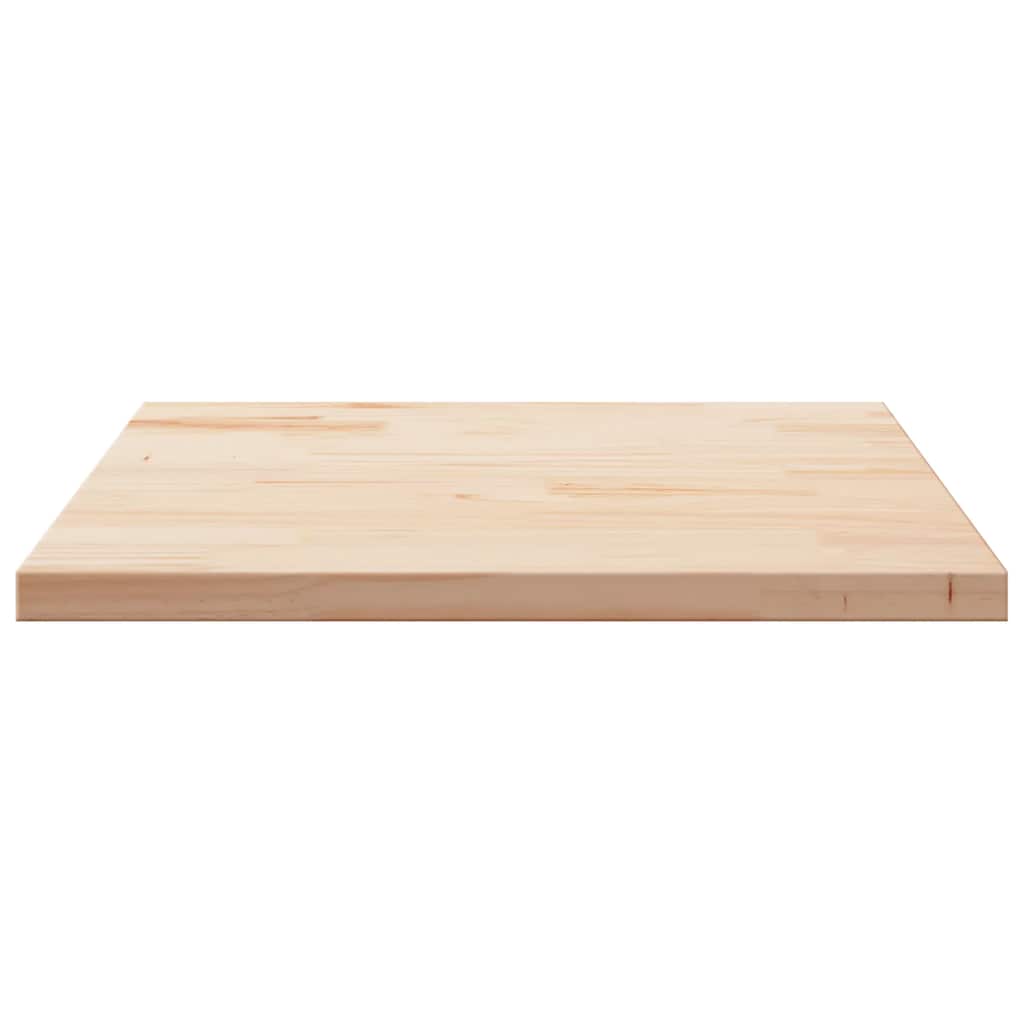 Ploča za stol 90 x 90 x 2,5 cm od masivne borovine četvrtasta