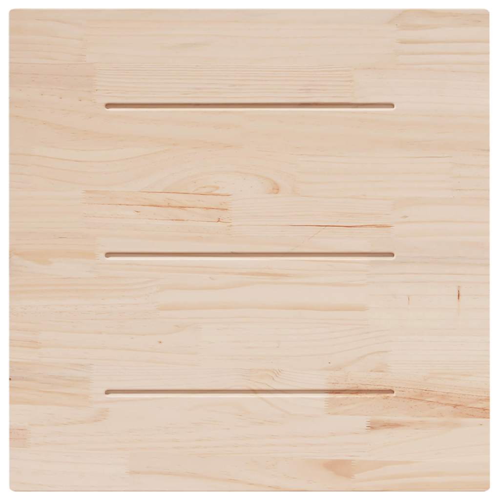 Ploča za stol 90 x 90 x 2,5 cm od masivne borovine četvrtasta