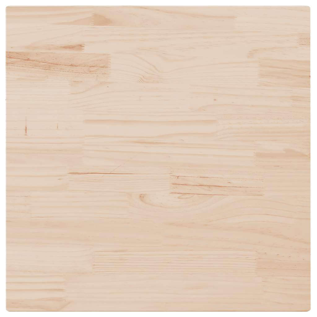 Ploča za stol 90 x 90 x 2,5 cm od masivne borovine četvrtasta