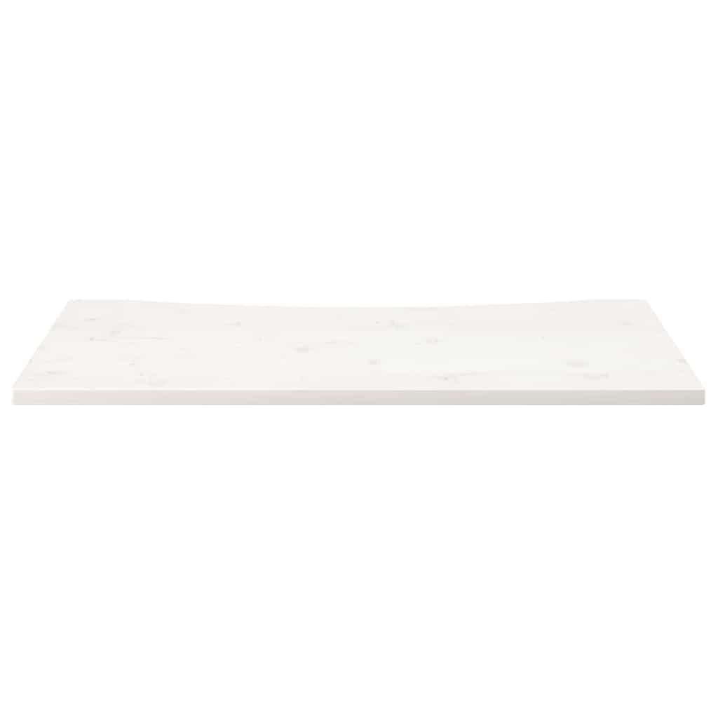 Ploča za radni stol bijela 110x60x2,5 cm od masivne borovine