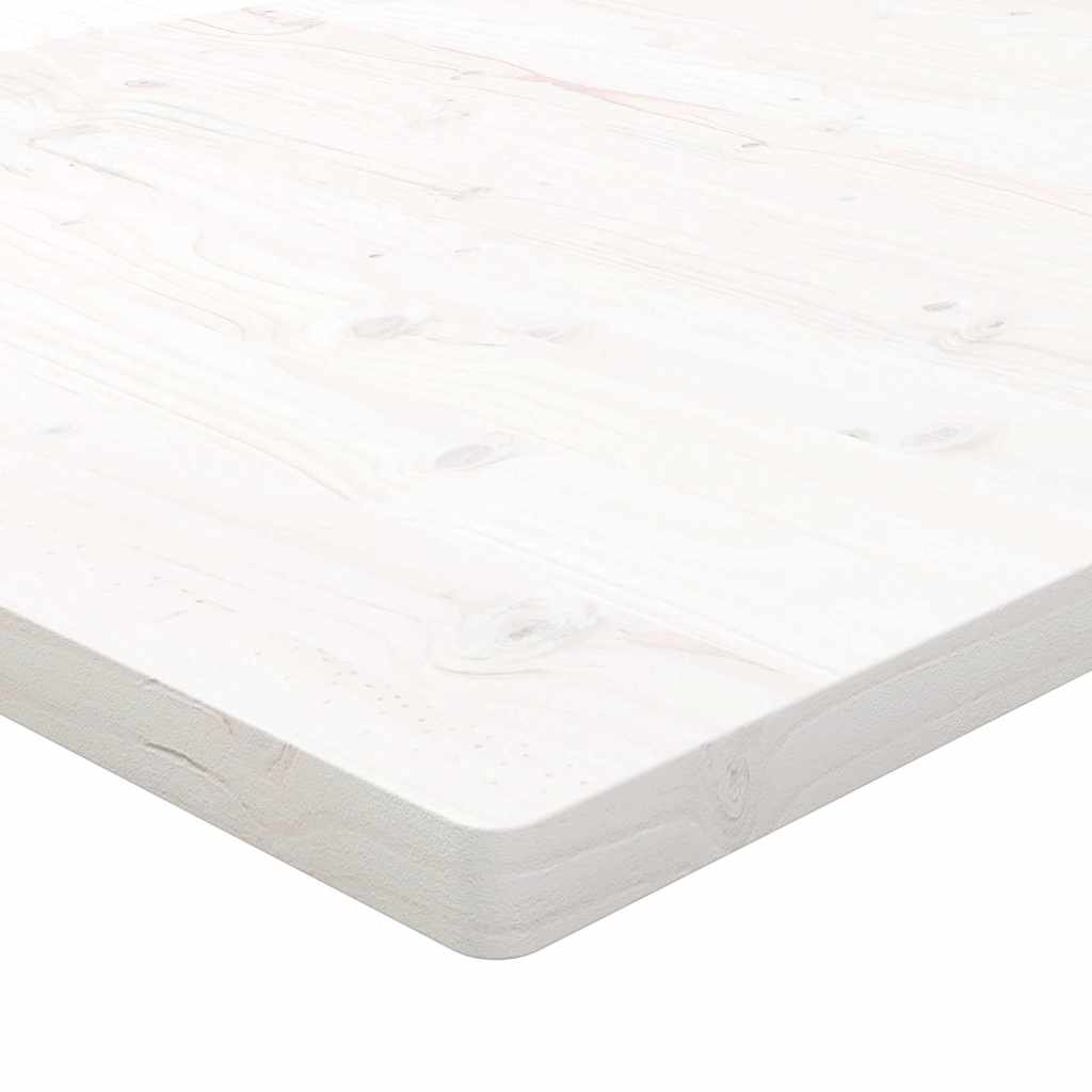 Ploča za radni stol bijela 110x60x2,5 cm od masivne borovine