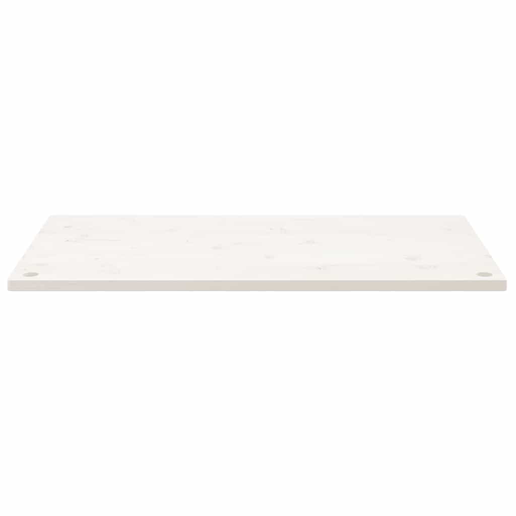 Ploča za radni stol bijela 100x60x2,5 cm od masivne borovine
