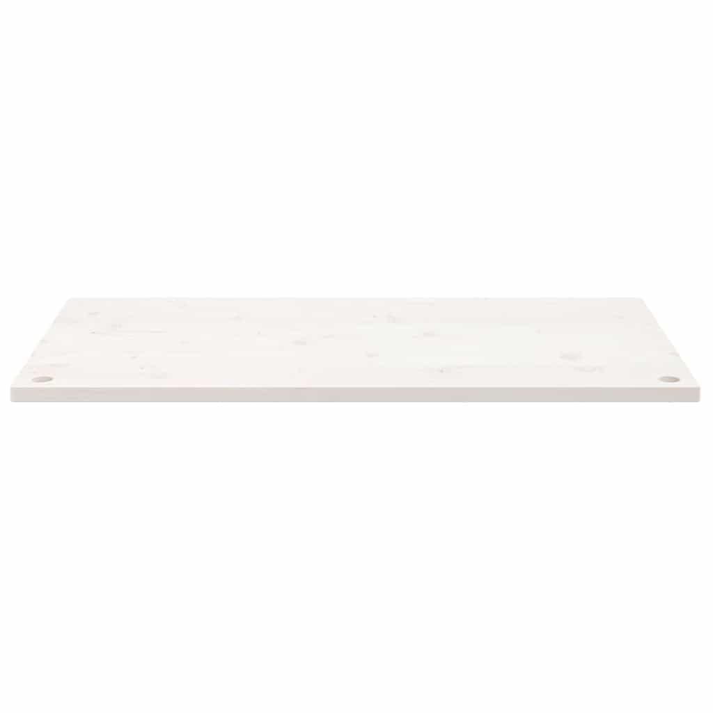 Ploča za radni stol bijela 110x60x2,5 cm od masivne borovine