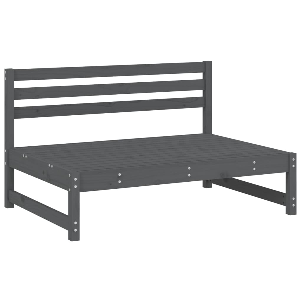 Srednja sofa sivi 120x80 cm od masivne borovine