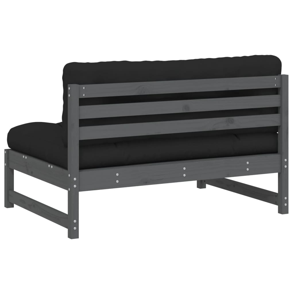 Srednja sofa sivi 120x80 cm od masivne borovine