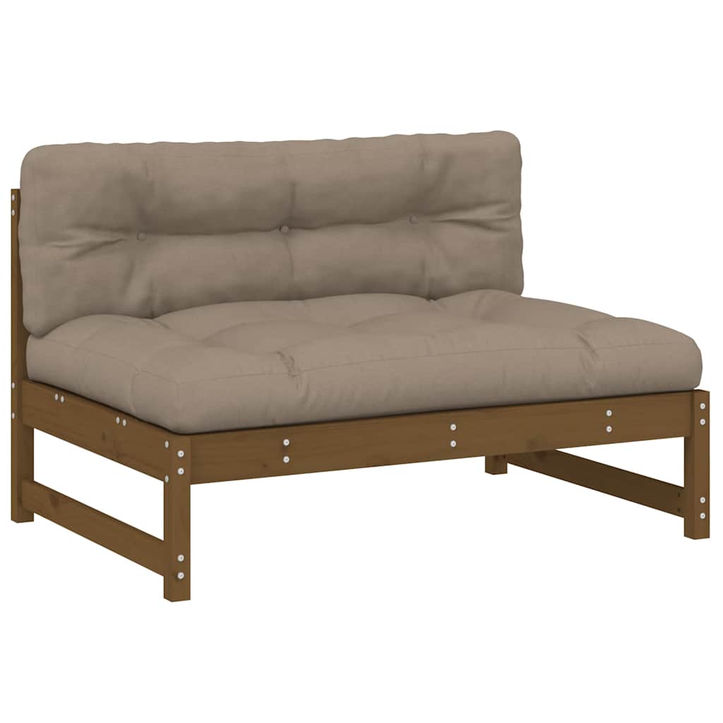 Srednja sofa boja meda 120x80 cm od masivne borovine