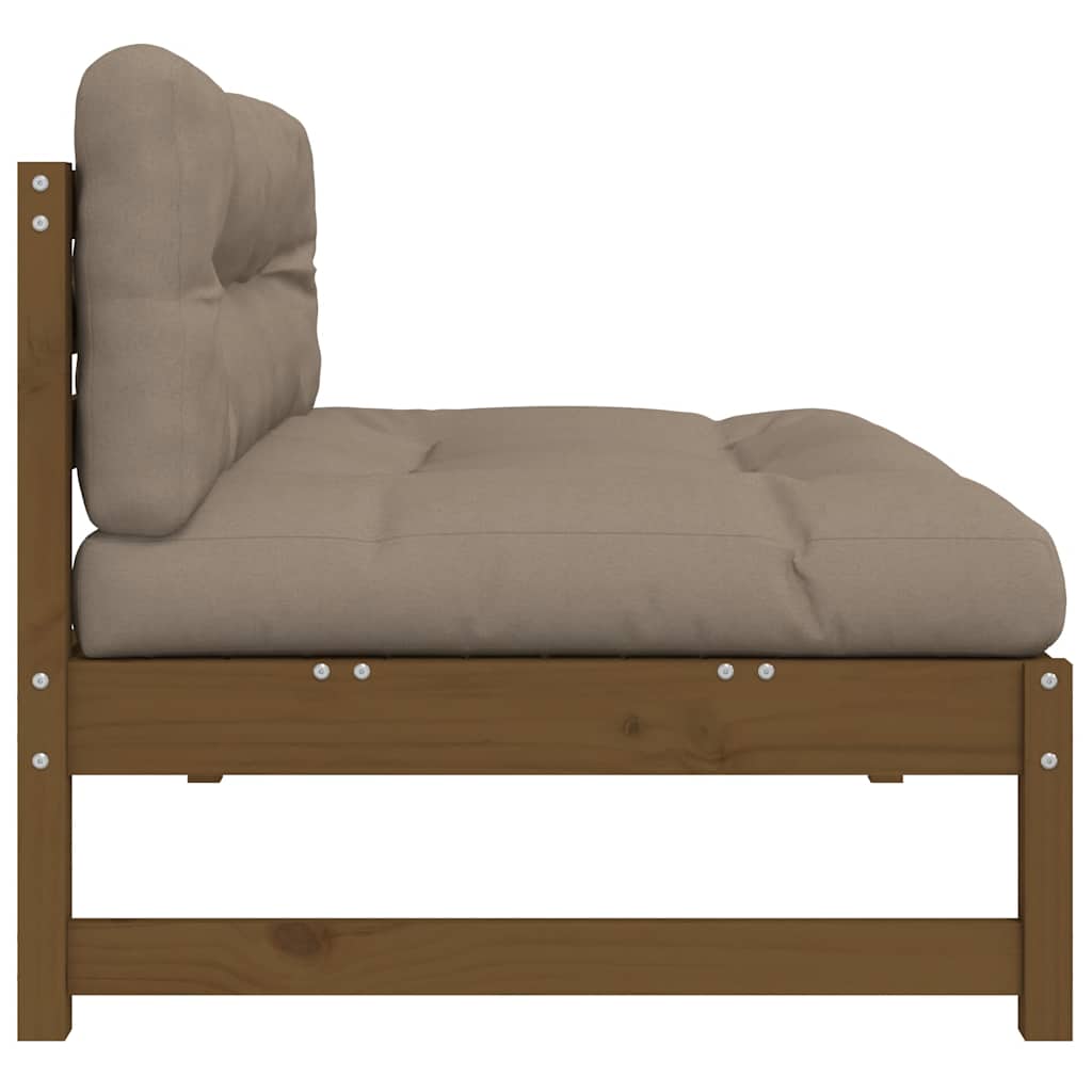 Srednja sofa boja meda 120x80 cm od masivne borovine