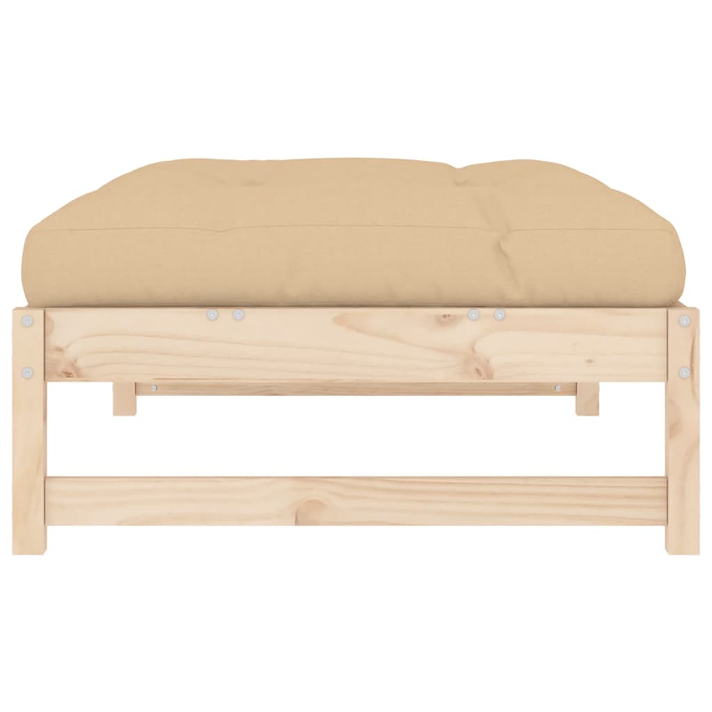 Vrtni tabure 120 x 80 cm od masivne borovine